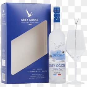 Transparent Grey Goose Bottle Png - Grey Goose Glass Gift Set, Png Download - vodka bottle png