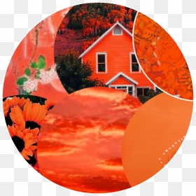 Peach Aesthetic Anime Icon Circle Png Peach Aesthetic - Orange Aesthetic Circle Png, Transparent Png - cirlce png