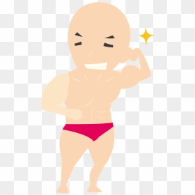 Man Bodybuilding Muscle Clipart - Cartoon, HD Png Download - muscle man png