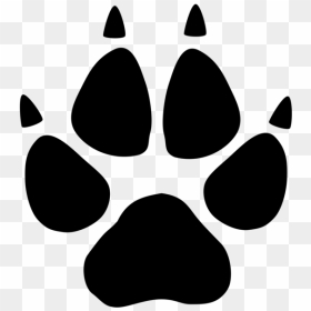 Cat Foot Print Png, Transparent Png - wolf paw png