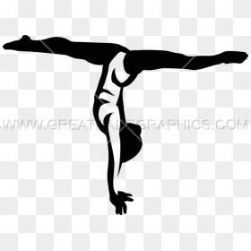 Gymnast Clipart Salute - Gymnast Clipart, HD Png Download - gymnastics png