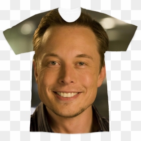 Elon Musk ﻿premium Sublimation Adult T-shirt , Png - Elon Musk, Transparent Png - elon musk png