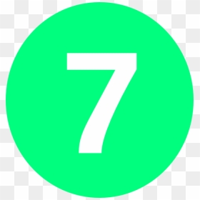 Number 7 In A Circle, HD Png Download - cirlce png