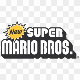 New Super Mario Bros Logo, New Super Mario Bros Logo - New Super Mario Bros Logo Vector, HD Png Download - super mario logo png