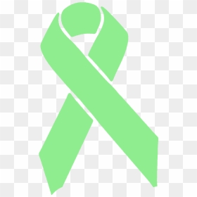 Light Green Ribbon, HD Png Download - green ribbon png