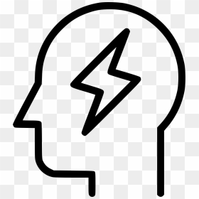 Headache Robot Power Lightning Idea - White Icon Business Acumen, HD Png Download - robot icon png