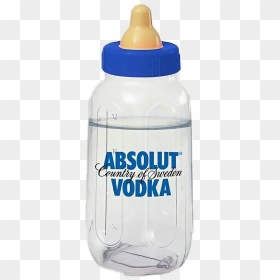 #baby #biberon #tetine #absolut #vodka #milk #psycho - Absolute Vodka Biberon Png, Transparent Png - vodka bottle png