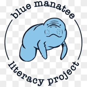 Blue Manatee Literacy Project, HD Png Download - manatee png