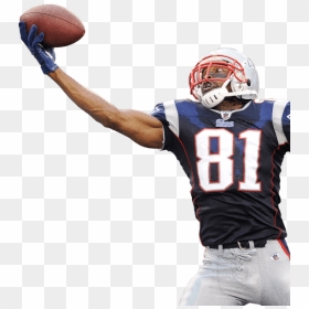 Randy Moss One-handed Td Over Revis - Randy Moss Patriots Team, HD Png Download - patriots helmet png