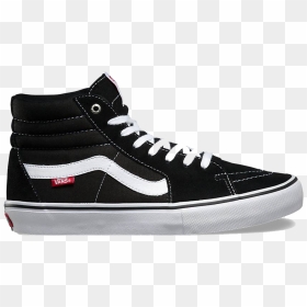 Zapatilla Vans Sk8-hi Pro Black White Skate Shoe - Skate Shoe Vans, HD Png Download - white vans png