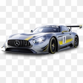 Gray Mercedes Benz Race Car Png Image - Mercedes Amg Gt3 Png, Transparent Png - race png