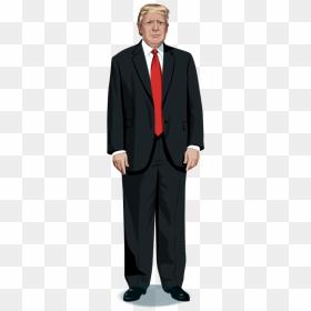Donald Trump Full Body Drawing, HD Png Download - trumps hair png