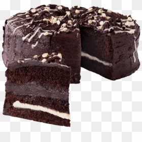 Dark Chocolate Cake Png Image - Cake With A Transparent Background, Png Download - brownie png