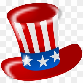 Uncle Sam American Hat Svg Clip Arts - Transparent Background Uncle Sam Hat Png, Png Download - american flag .png