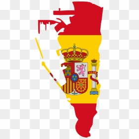 Flag Map Of Gibraltar - Spain Flag, HD Png Download - spain flag png
