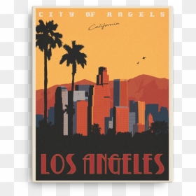 Los Angeles Art Deco Posters, HD Png Download - los angeles skyline png