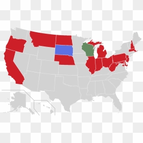 Republican Presidential Primary Results, 1924 - 116th Congress Senate Map, HD Png Download - republican png