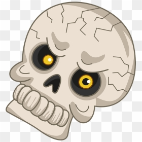 Evil Skull Clipart - Cartoon, HD Png Download - evil skull png