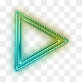 Neon Triangulo Tumblr Triangle Translucent , Png Download - Figuras De Neon Png, Transparent Png - triangulo png