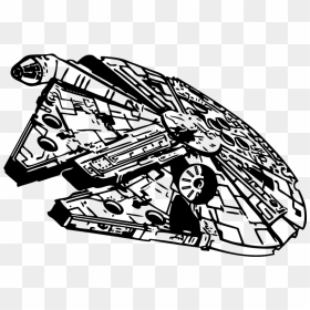 Library Of Star Wars Millennium Falcon Svg Library - Star Wars Millennium Falcon Svg, HD Png Download - millenium falcon png