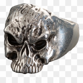 Vance Stainless Steel Men"s Fear No Evil Skull Ring - Skull, HD Png Download - evil skull png