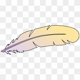Transparent Feather Clipart - Outline Eagle Feather Clipart, HD Png Download - eagle feather png