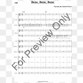Sheet Music, HD Png Download - dreidel png