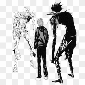 Death Note Transparent Light Yagami Shinigami Ryuk - Death Note Ryuk Png, Png Download - light yagami png