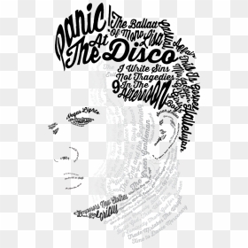 Omg This Is Too Cool - Brendon Urie Coloring Pages, HD Png Download - panic at the disco logo png