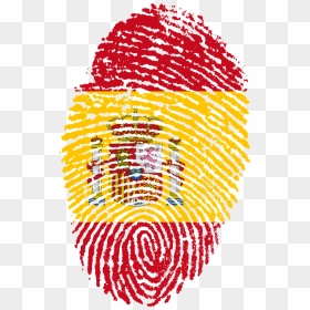 Spain Flag Fingerprint, HD Png Download - spain flag png