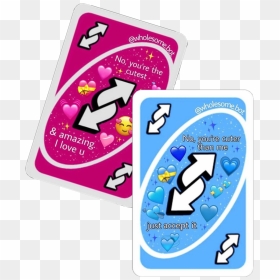 #uno #love #kawaii #unoreverse #unocard #card #cute - Uno Reverse Card Png, Transparent Png - uno cards png