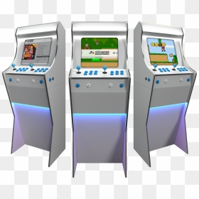 White Arcade Cabinet Bartop, HD Png Download - arcade machine png