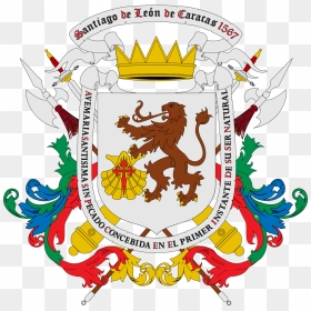 Caracas Coat Of Arms, HD Png Download - bandera venezuela png