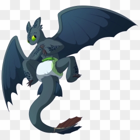 [p] Bab Toothless - Train Your Dragon Diaper, HD Png Download - toothless png