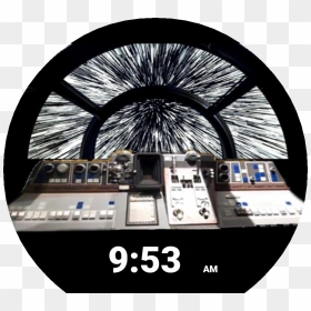Millennium Falcon Cockpit Porcelain Card Pictures - Star Wars Light Speed Background, HD Png Download - millenium falcon png