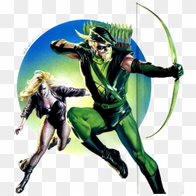 Green Arrow Png Download Image - Green Arrow And Black Canary Alex Ross, Transparent Png - black canary png