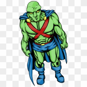 Comics Clipart , Png Download - Classic Martian Man Hunter, Transparent Png - martian manhunter png