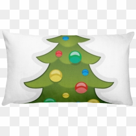 Emoji Bed Pillow - Christmas Tree, HD Png Download - christmas tree emoji png