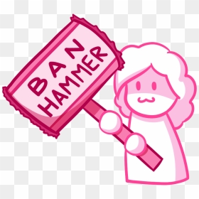 Glitchtale Ban Hammer, HD Png Download - ban hammer png
