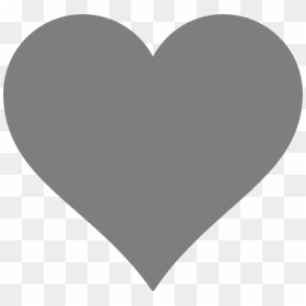 Gray Heart Hi - Grey Instagram Heart Png, Transparent Png - instagram heart png