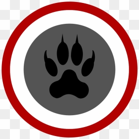 Wolf Family - Lion Paw Print Silhouette, HD Png Download - wolf paw png