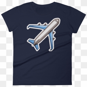 Women"s Emoji T Shirt - Active Shirt, HD Png Download - airplane emoji png