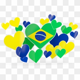 Flying Heart Stickers, HD Png Download - brazil png