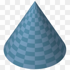 File - Blue-cone - Triangle, HD Png Download - cone png