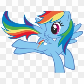 Pony Clipart Rainbow Dash - My Little Pony Rainbow Dash, HD Png Download - mlp png
