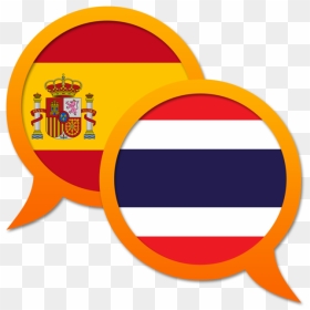 Spanish Thai Dictionary - English And Spanish Png, Transparent Png - spain flag png