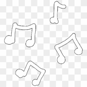 #white #music #notes #doodle #whiteoverlay #draw #overlay - Music Notes Overlay, HD Png Download - white music note png
