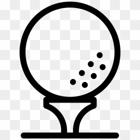 This Is A Golf Ball Resting On A Golf Tee - Golf Ball Svg Free, HD Png Download - golf tee png