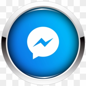 Messenger Icon Button Png Image Free Download Searchpng - Messenger Transparent Design Png, Png Download - facebook button png