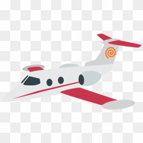 Small Airplane Emoji Clipart - Business Jet, HD Png Download - airplane emoji png